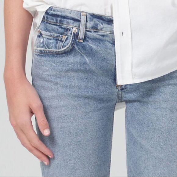 Citizens of Humanity Racer Low Rise Slim Emerald size 24-hard to find!! - Picture 10 of 12